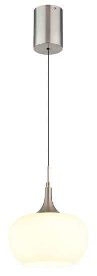 Globo LED Pendelleuchte Lui 12W warmweiss Nickel matt Metall Glas Ø24cm