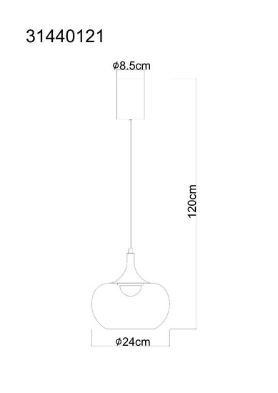 Globo LED Pendelleuchte Lui 12W warmweiss Nickel matt Metall Glas Ø24cm