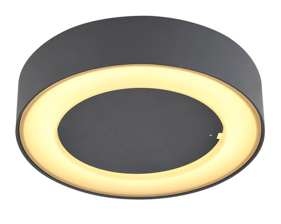 Globo Sura LED Außenleuchte 12W Warmweiß IP54 Anthrazit, Aluminium Druckguss Ø20cm 32136D