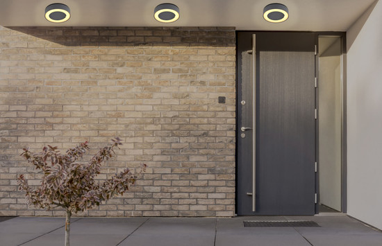 Globo Sura LED Außenleuchte 12W Warmweiß IP54 Anthrazit, Aluminium Druckguss Ø20cm 32136D