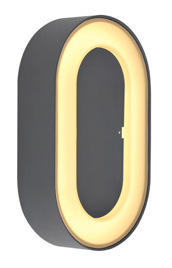 Globo Sura LED Außenleuchte 12W Warmweiß IP54 Anthrazit, Aluminium Druckguss 20cm 32136W