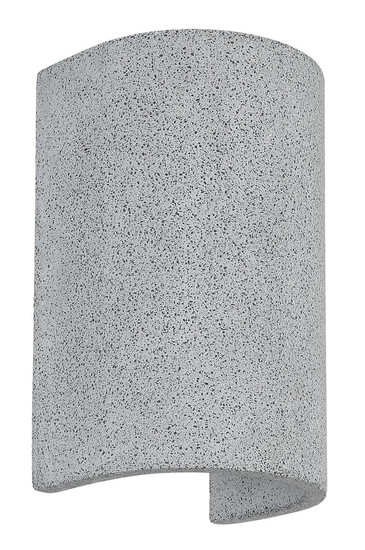 Globo Außenwandleuchte Ferguson 2-flammig G9 IP54 Weiß matt hellgrau Aluminium Druckguss Beton 19x11,5cm