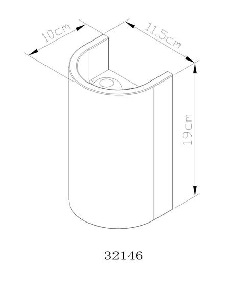 Globo Außenwandleuchte Ferguson 2-flammig G9 IP54 Weiß matt hellgrau Aluminium Druckguss Beton 19x11,5cm