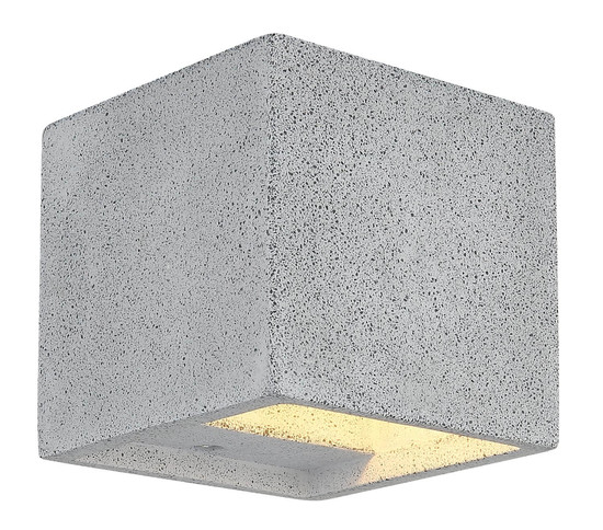 Globo Außenwandleuchte Ferguson G9 IP54 Weiß matt hellgrau Aluminium Druckguss Beton 12x11,5cm