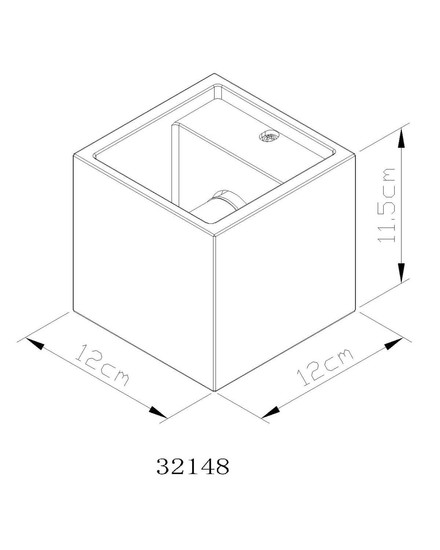 Globo Außenwandleuchte Ferguson G9 IP54 Weiß matt hellgrau Aluminium Druckguss Beton 12x11,5cm