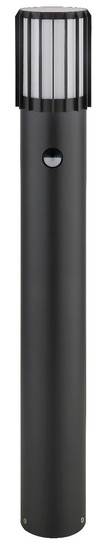 Globo Sockelleuchte Mervin E27 Bewegungsmelder IP54 Anthrazit matt Aluminium 65cm