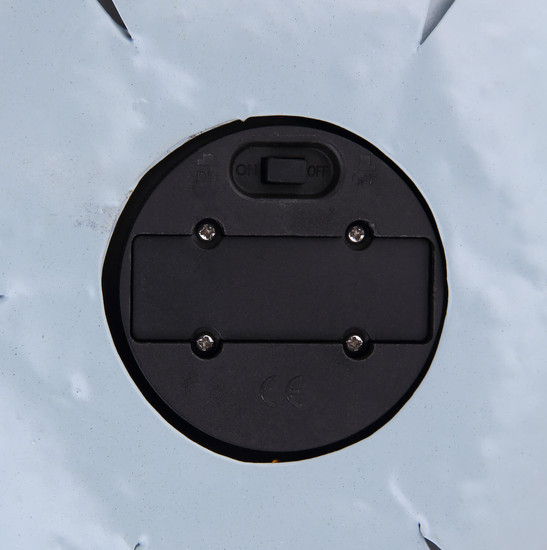 Globo Solarleuchte Metall Grau, 1Xled LED Solarleuchte 0,06W IP44 Grau, Metall 9cm 33532