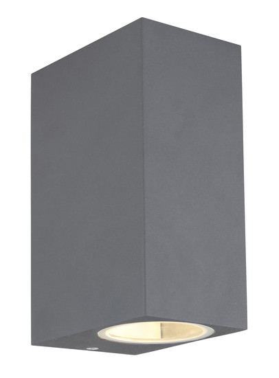 Globo Veronika GU10 Außenleuchte 2-fach 35W IP44 Anthrazit, Aluminium Druckguss 15cm 34164-2