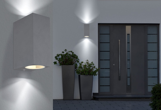 Globo Veronika GU10 Außenleuchte 2-fach 35W IP44 Anthrazit, Aluminium Druckguss 15cm 34164-2