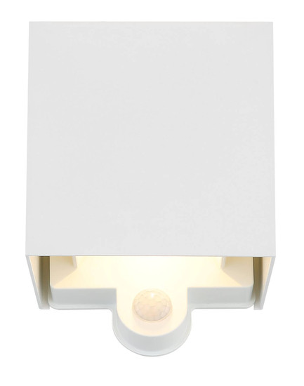 Globo LED Außenleuchte Veronika 2-flammig 2x 3W Bewegungsmelder IP54 warmweiss Weiß Aluminium Druckguss 12,5x10cm