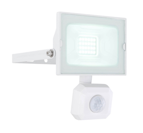 Globo Helga I LED Außenleuchte 20W Tageslichtweiß IP44 Weiß, Aluminium Druckguss Bewegungssensor 13cm 34248WS