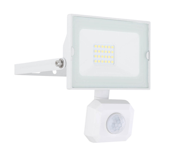 Globo Helga I LED Außenleuchte 20W Tageslichtweiß IP44 Weiß, Aluminium Druckguss Bewegungssensor 13cm 34248WS