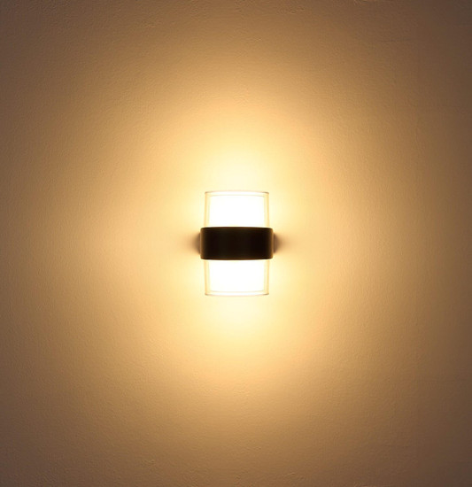 Globo LED Außenwandleuchte Ignacio 10W IP44 warmweiss Anthrazit matt Aluminium Druckguss 13x10cm