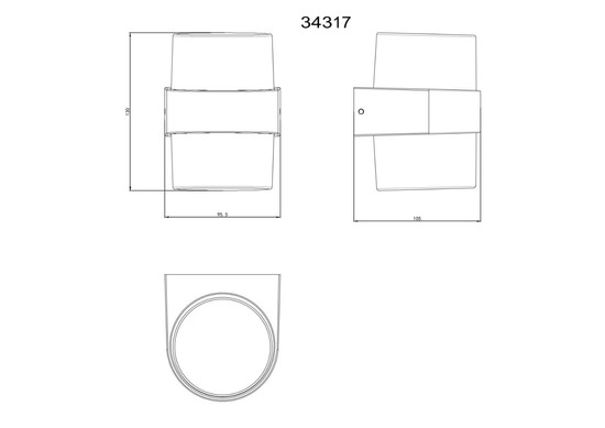 Globo LED Außenwandleuchte Ignacio 10W IP44 warmweiss Anthrazit matt Aluminium Druckguss 13x10cm