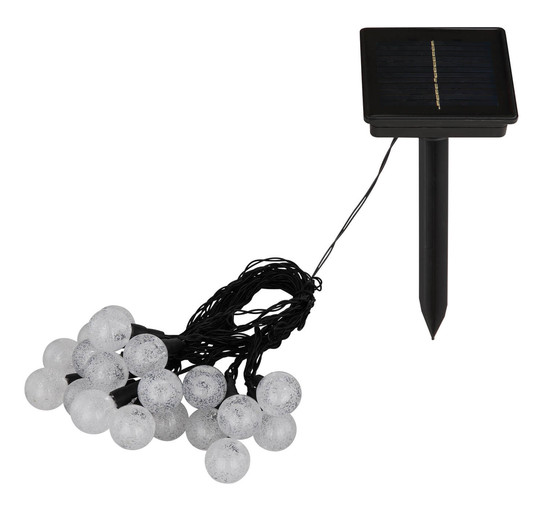 Globo Solar LED Solarleuchte 20-fach 0,06W IP44 Schwarz Matt Ø3cm 36352-20