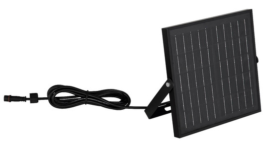 Globo LED Solarleuchte Gridon 6,5W dimmbar Fernbedienung Akku IP65 warmweiss Schwarz matt Glas 25x24cm