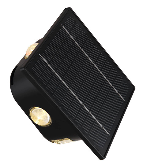 Globo Solarleuchte Kunststoff Schwarz, 1Xled LED Solarleuchte 0,50W CCT IP54 Schwarz 13,1cm 36494