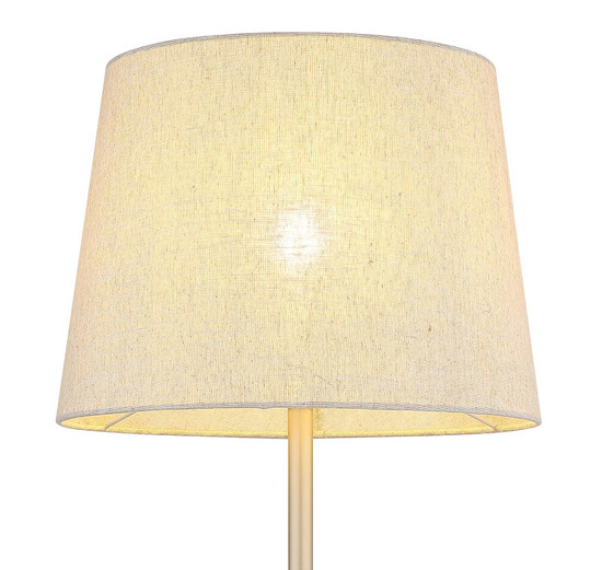 Globo Stehleuchte Joris E27 Champagnerfarben beige Metall Textil 151cm