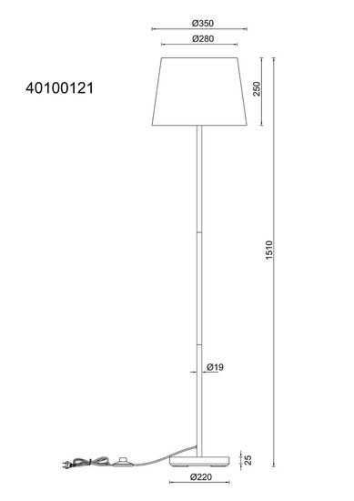 Globo Stehleuchte Joris E27 Champagnerfarben beige Metall Textil 151cm