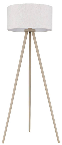 Globo Stehleuchte Stabilo E27 Sandfarben matt naturfarben Holz 148cm