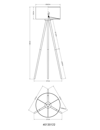 Globo Stehleuchte Stabilo E27 Sandfarben matt naturfarben Holz 148cm