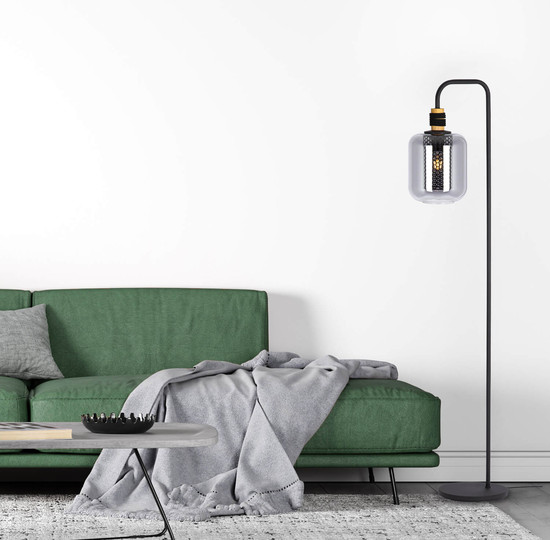 Globo Ando E27 Stehleuchte 40W Schwarz, Metall Ø20cm 40990108