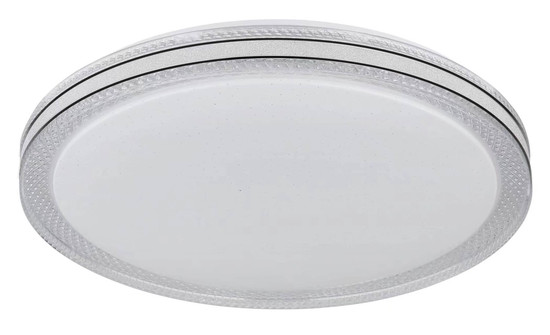 Globo Veleno LED Deckenleuchte 24W Warmweiß Weiß, Metall Sparkle-Dekor Ø49,5cm 41263-24