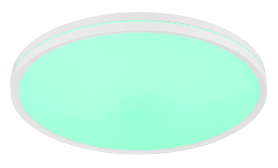 Globo LED Deckenleuchte Dwain RGB LED 24W dimmbar Fernbedienung CCT warm-/tageslichtweiss Weiß matt Ø37cm