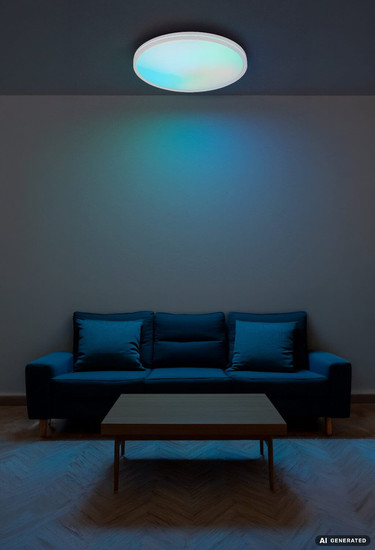 Globo LED Deckenleuchte Dwain RGB LED 24W dimmbar Fernbedienung CCT warm-/tageslichtweiss Weiß matt Ø37cm