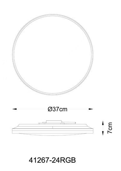 Globo LED Deckenleuchte Dwain RGB LED 24W dimmbar Fernbedienung CCT warm-/tageslichtweiss Weiß matt Ø37cm