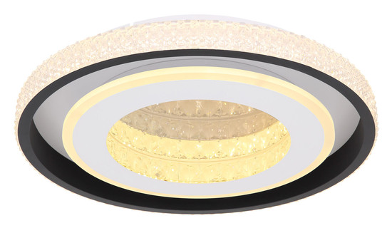 Globo Lucky LED Deckenleuchte 52W CCT Weiß, Metall Fernbedienung Nachtlicht Memoryfunktion Ø50cm 41290-52