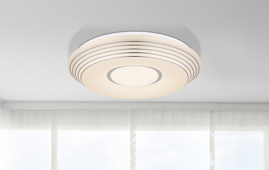 Globo Pillo LED Deckenleuchte 40W CCT Weiß, Metall Fernbedienung Nachtlicht Memoryfunktion Ø50cm 41293-40