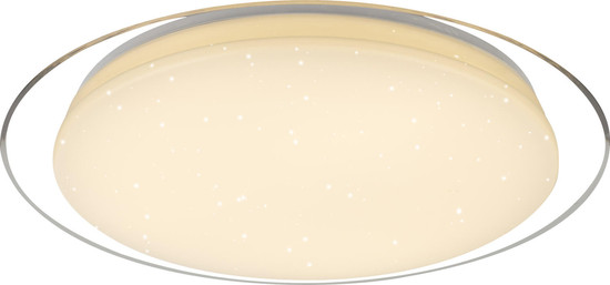 Globo Optima LED Deckenleuchte 30W CCT Weiß, Metall Fernbedienung Nachtlicht Memoryfunktion 7cm 41310-30