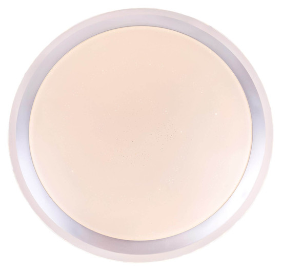 Globo LED Deckenleuchte Carry 30W dimmbar Fernbedienung CCT warm-/tageslichtweiss Weiß opal sparkle Metall Ø53cm