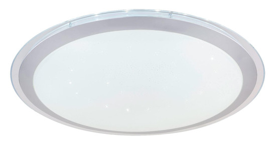 Globo LED Deckenleuchte Carry 30W dimmbar Fernbedienung CCT warm-/tageslichtweiss Weiß opal sparkle Metall Ø53cm