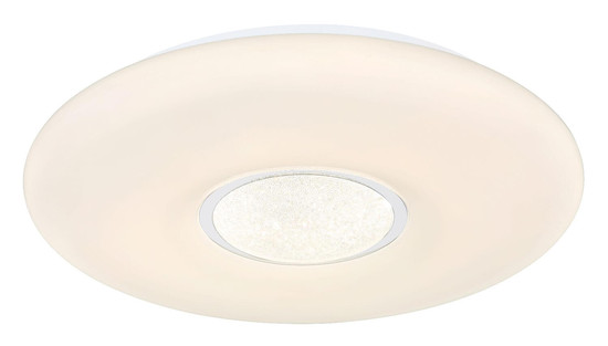 Globo LED Deckenleuchte Sully 24W dimmbar Fernbedienung CCT warm-/tageslichtweiss Weiß Metall Ø41cm