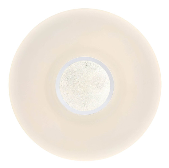 Globo LED Deckenleuchte Sully 24W dimmbar Fernbedienung CCT warm-/tageslichtweiss Weiß Metall Ø41cm