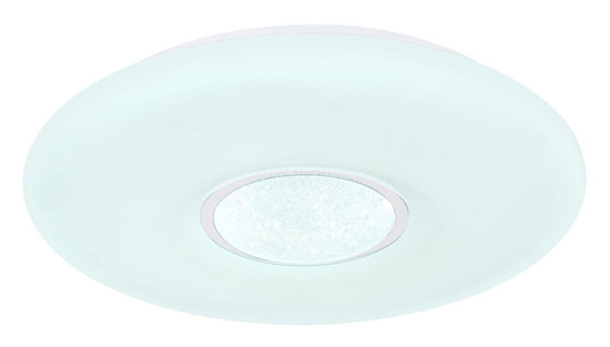 Globo LED Deckenleuchte Sully 24W dimmbar Fernbedienung CCT warm-/tageslichtweiss Weiß Metall Ø41cm
