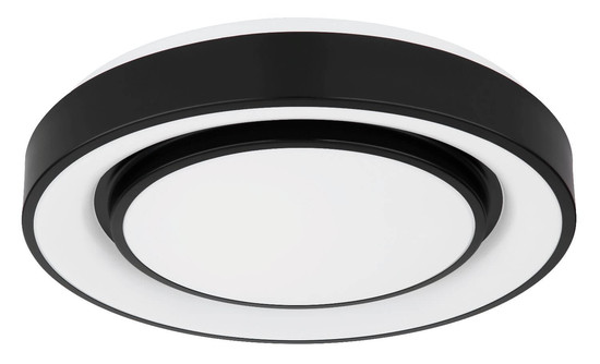 Globo LED Deckenleuchte Sully 24W dimmbar Fernbedienung CCT warm-/tageslichtweiss Schwarz Metall Ø38cm