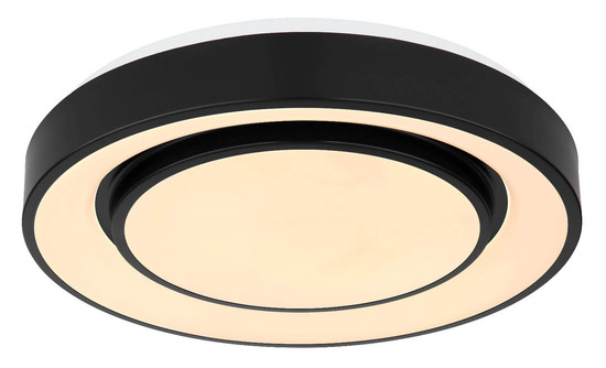 Globo LED Deckenleuchte Sully 24W dimmbar Fernbedienung CCT warm-/tageslichtweiss Schwarz Metall Ø38cm