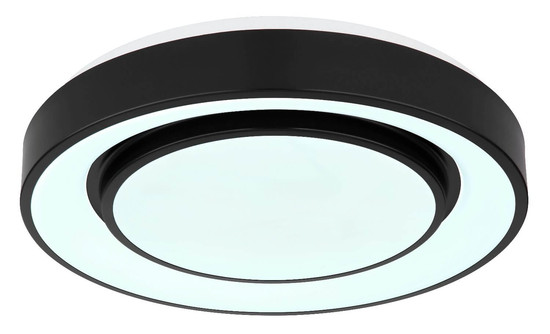 Globo LED Deckenleuchte Sully 24W dimmbar Fernbedienung CCT warm-/tageslichtweiss Schwarz Metall Ø38cm