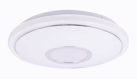 Globo LED Deckenleuchte Connor 16W dimmbar Fernbedienung CCT warm-/tageslichtweiss Weiß opal sparkle Metall Ø40cm