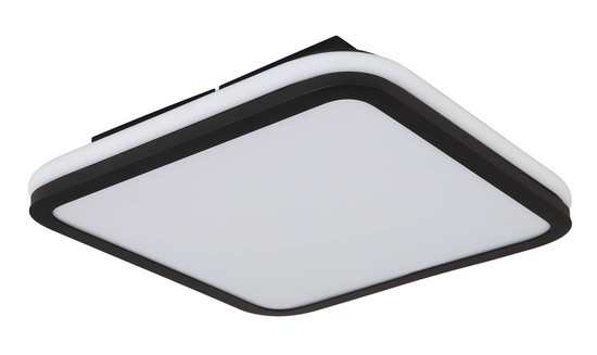 Globo Jaxxi LED Deckenleuchte 40W CCT Schwarz Matt, Metall Fernbedienung Memoryfunktion 7cm 41391-40