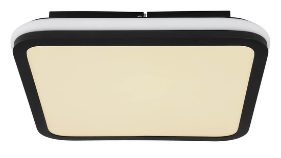 Globo Jaxxi LED Deckenleuchte 40W CCT Schwarz Matt, Metall Fernbedienung Memoryfunktion 7cm 41391-40