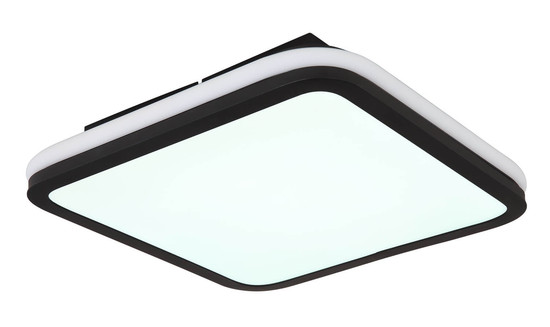 Globo Jaxxi LED Deckenleuchte 40W CCT Schwarz Matt, Metall Fernbedienung Memoryfunktion 7cm 41391-40