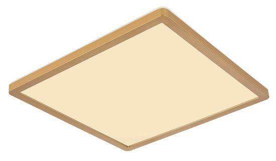 Globo LED Deckenleuchte Sapana 24W IP44 warmweiss Messingfarben matt 42x42cm
