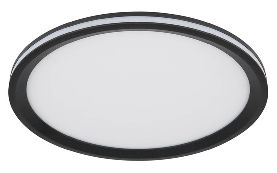 Globo Belissa LED Deckenleuchte 30W Warmweiß Schwarz Matt, Metall Memoryfunktion Ø30cm 41588D