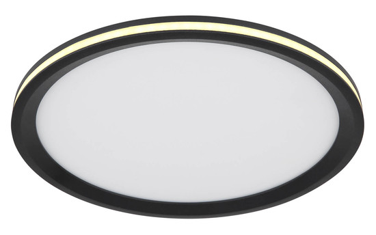 Globo Belissa LED Deckenleuchte 30W Warmweiß Schwarz Matt, Metall Memoryfunktion Ø30cm 41588D