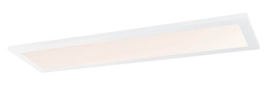Globo LED Deckenleuchte Rosi 40W dimmbar Fernbedienung CCT warm-/tageslichtweiss Weiß Aluminium 80x20cm