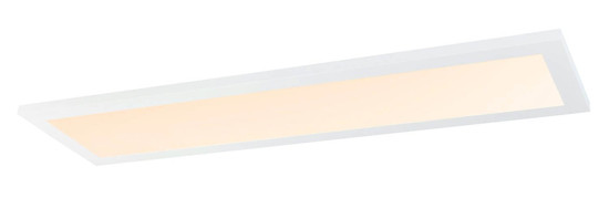 Globo LED Deckenleuchte Rosi 40W dimmbar Fernbedienung CCT warm-/tageslichtweiss Weiß Aluminium 80x20cm